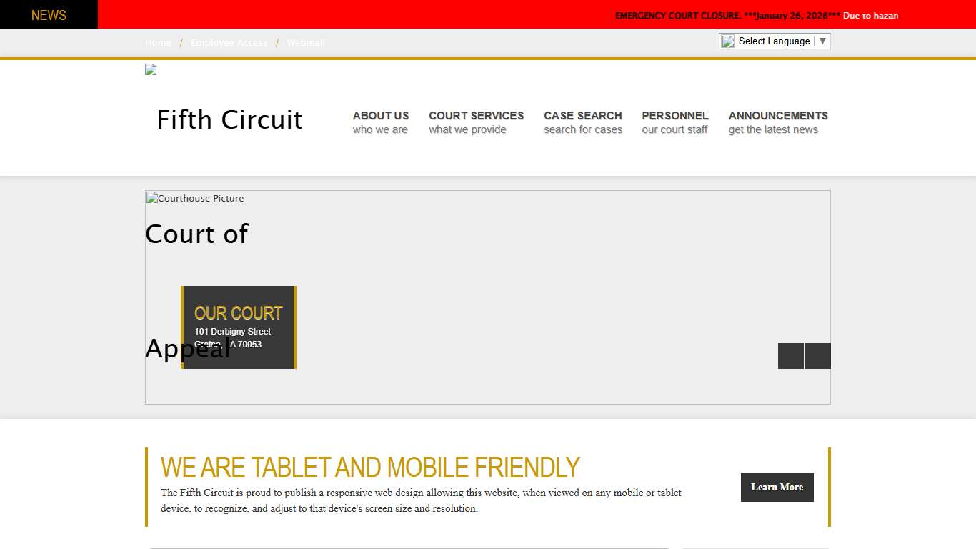 Fifth Circuit Court of Appeal - State of Louisiana